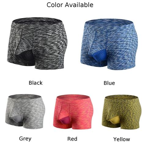 Sous vêtements en maille confortables pour hommes slip boxer avec poche