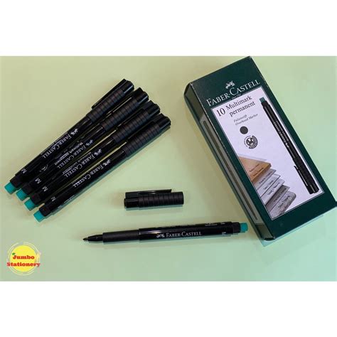 Jual Spidol Ohp Multimark Permanent Faber Castell Medium Black