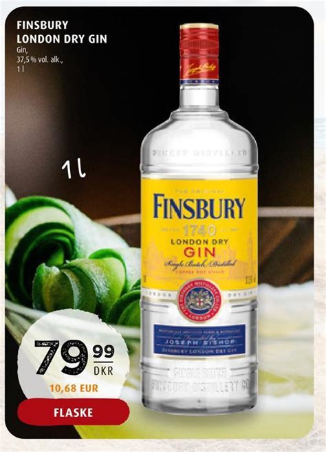 Finsbury London Dry Gin Tilbud Hos Scandinavian Park