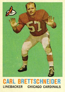 1959 Topps Carl Brettschneider 81 Football VCP Price Guide