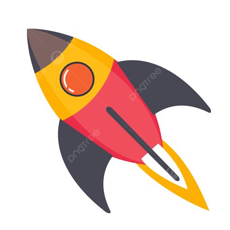 Rocket Launch Illustration Vector Technology Ship Rocet Illustration