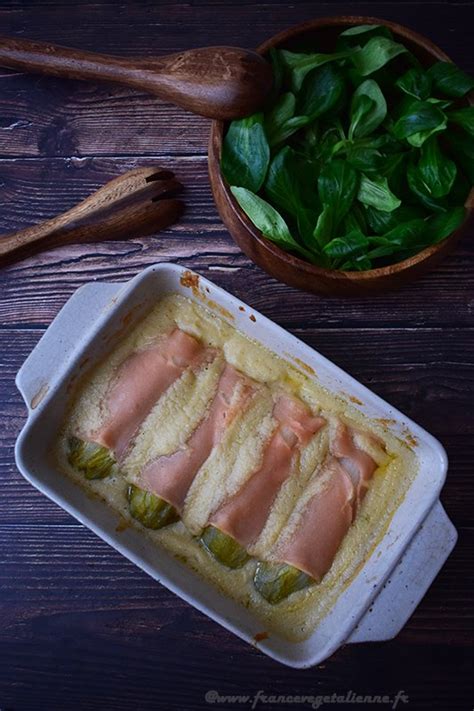 Gratin de chicons endives au jambon végétalien vegan France