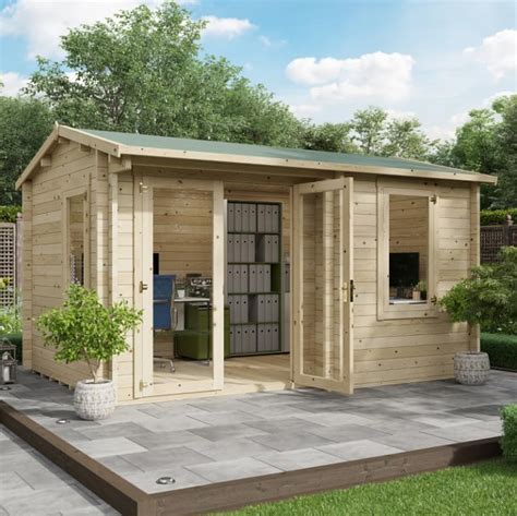 Buy Billyoh Log Cabin Garden Office Studio Summerhouse Kent Apex Summer