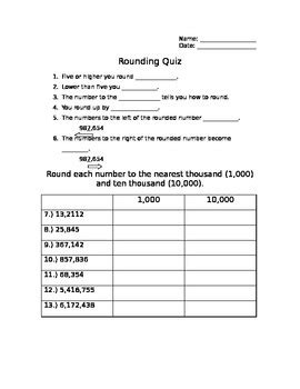 Rounding To The Nearest And By Hailey S Helpfuls Tpt