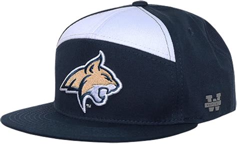 University Of Montana State Bobcats Ncaa 7 Panel Flat Bill Snapback