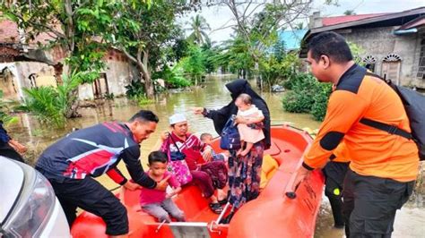 Aceh Utara Dikepung Banjir 4 048 Jiwa Mengungsi