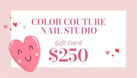 Nail Salon Gift Card Templates Renderforest