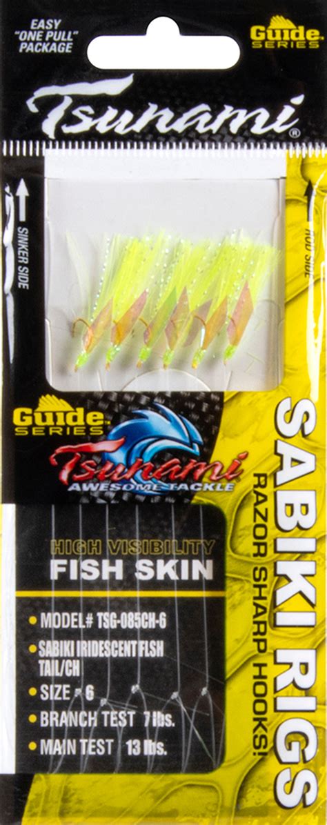 Tsunami Guide Series Flash Tail Sabiki Rigs Chart TackleDirect