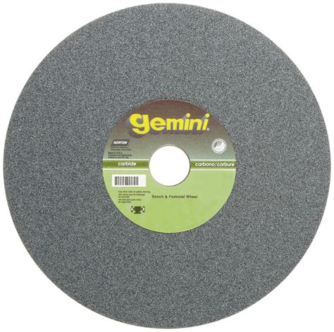 Norton Gemini Bench And Pedestal Abrasive Wheel Type 01 Straight Silicon Carbide 1 Arbor 7