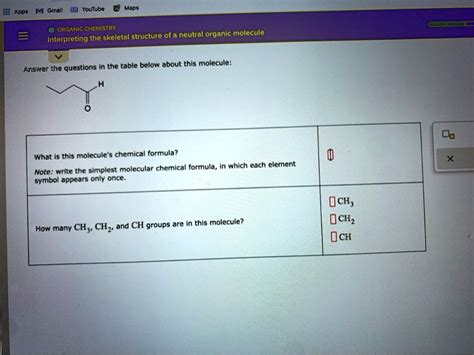 Solved Lpor M Gall Youtube Nant Organic Chemistry Interpreting The