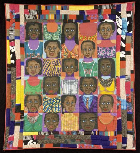 Faith Ringgold The Women Mask Face Quilt 1 1986 Art Quilts Art African American Quilts