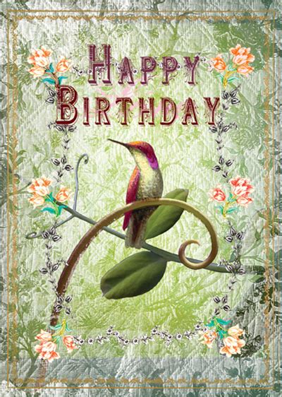 Happy Birthday Images With Hummingbirds Free Happy Bday Pictures And