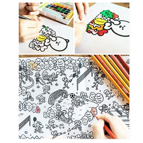 Barabapa Healing Coloring Book Arts Crafts Korea