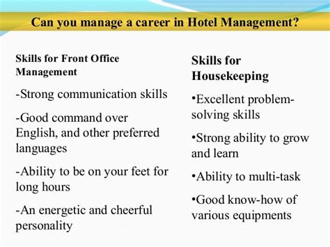 Career Path In Hospitality