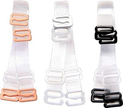 Invisible Clear Elastic Bra Strap Replacement MetalHook Transparent