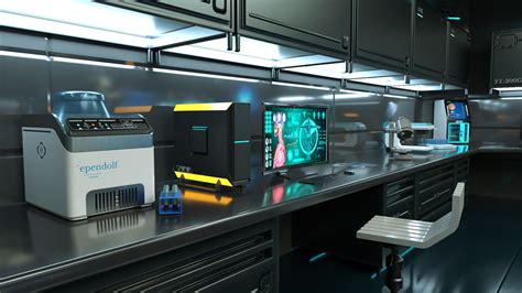 Sci Fi Interior laboratory 3D model | CGTrader