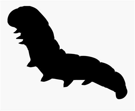 Clip Art Caterpillar Silhouette - Caterpillar Silhouette , Free Transparent Clipart - ClipartKey