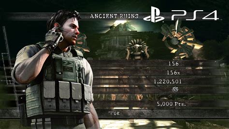 Ancient Ruins Solo 1 220 501 Chris Stars Resident Evil 5 Ps4 Mercenaries United Youtube