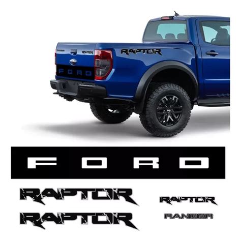 Adesivo Ford Ranger Raptor Faixa Tampa Ford Grafite Preto Cor Preto