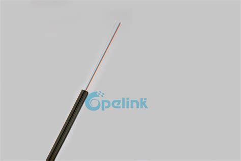 Fiber Optical Fiber Cable Black Lszh Pvc Sheath Frp Strength Member