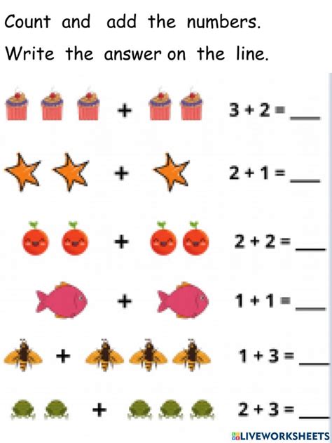 Printable Simple Addition Worksheet 1 For Kindergarten And 1st