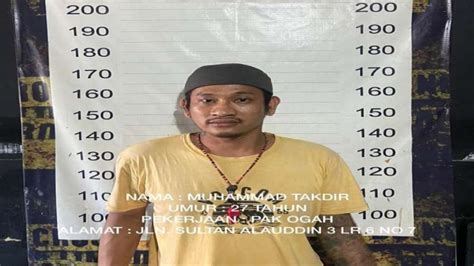 Pak Ogah Yang Viral Ancam Pengendara Di Makassar Ditangkap