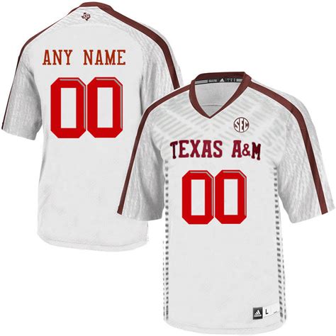 Customs Official Texas Aandm Aggies College Football Jerseys Sale