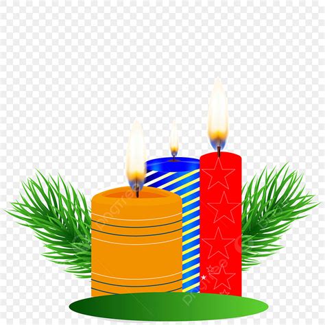 Christmas Candles Clipart Png Images Christmas Candle Vector Png