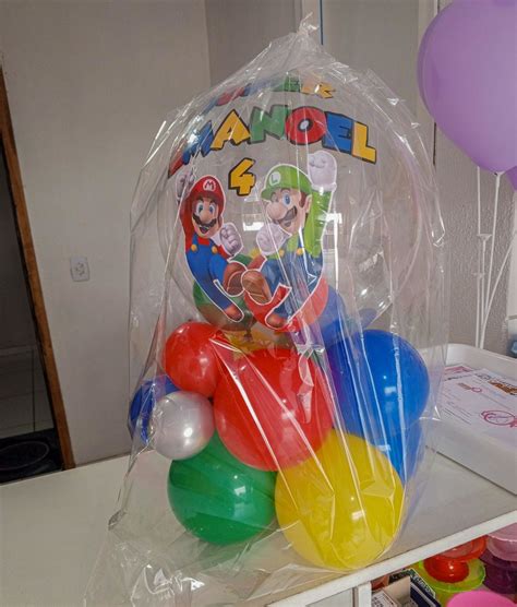 Arranjo Balão Bubble Temas Personalizado apenas Retirada Elo7