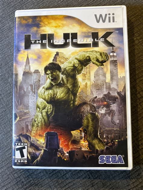 Wii Game The Incredible Hulk Tested Booklet Case Etsy