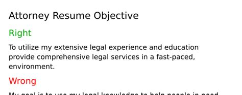 Top Attorney Resume Objective Examples Resumecat