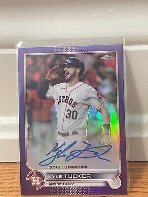 2022 Topps Chrome Kyle Tucker Purple Refractor 250 Auto Astros EBay