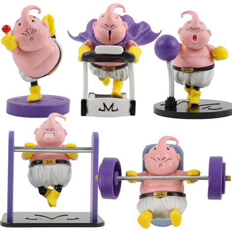 Anime Dragon Ball Z Fitness Majin Buu Boo PVC Action Figures Adult Toys