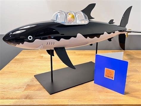 Tintin Statuette Moulinsart Le Sous Marin Requin Cm