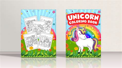 Unicorn Coloring Book on Behance