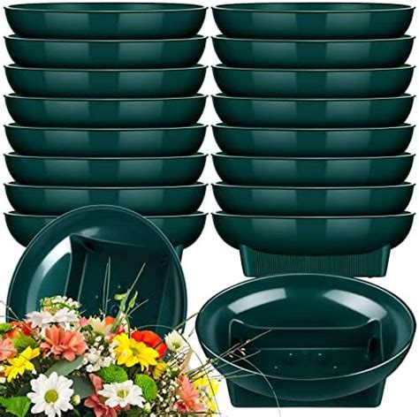 Karenhi 18 Packs Floral Foam Rounds Bowls Green Design