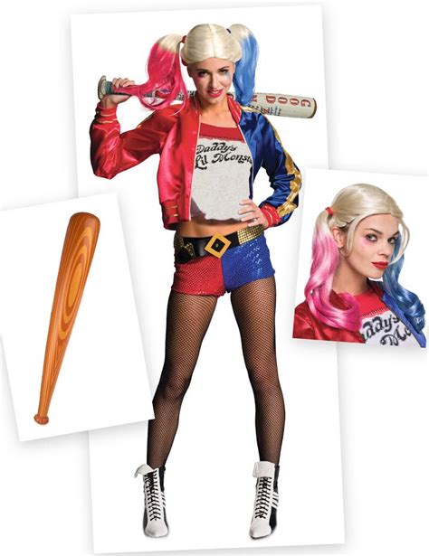 Kit Disfraz Y Accesorios Harley Quinn Mujer Vegaoo