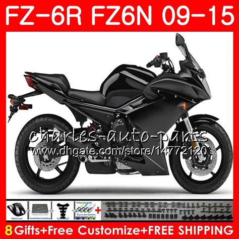 Body For Yamaha Fz6n Fz6 R Fz 6n Fz6r 09 10 11 12 13 14 15 Gloss Black 82no29 Fz 6r Fz 6n Fz 6r