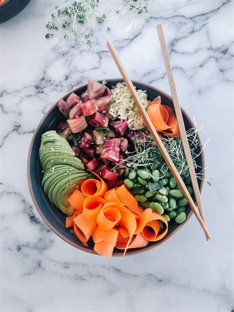 Rainbow Veg Poke Bowl