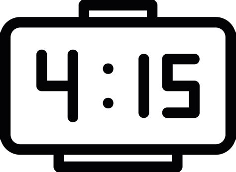 Digital Clock Vector Icon 14695291 Vector Art At Vecteezy