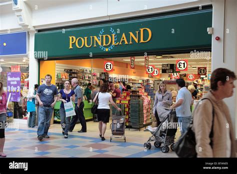 Poundland Store Octagon Shopping Centre Burton Upon Trent Stock Photo