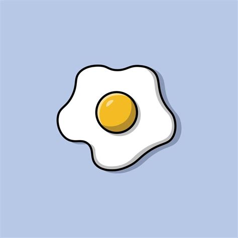 Fried Egg Illustration Vector Art At Vecteezy