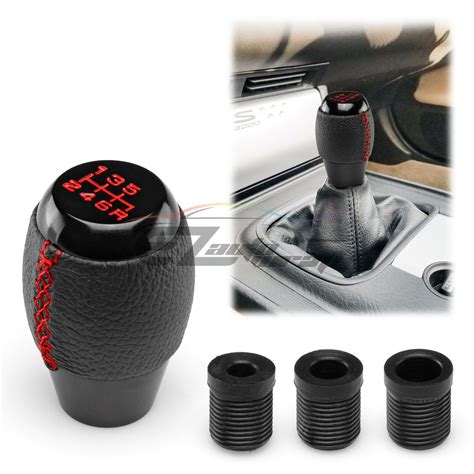 Black 6 Speed Stick Shift Knob Weighted Manual Gear Shifter Jdm Aluminum Sk150