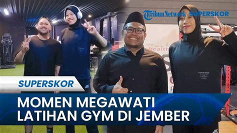 Momen Megawati Dimintai Foto Saat Latihan Gym Bareng Pacar Di Jember