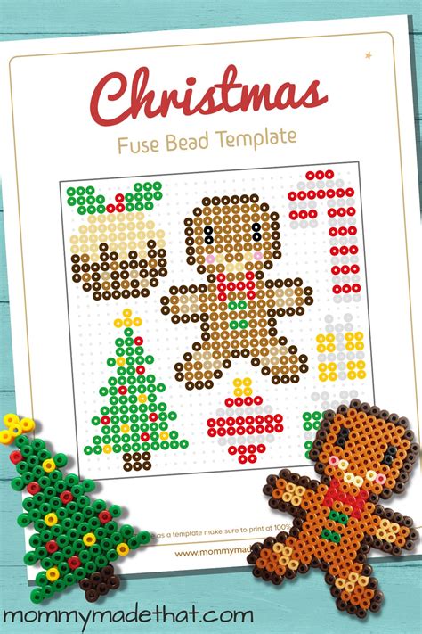Cute Christmas Perler Bead Patterns Free Printable Perler Bead The