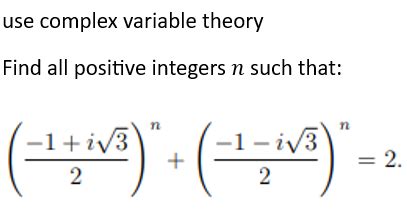 Solved Use Complex Variable Theory Find All Positive Chegg