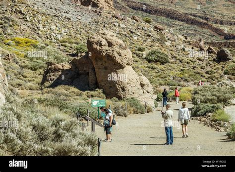 View Of Famous Small Rock Near Volcano Teide On Tenerife Beautiful