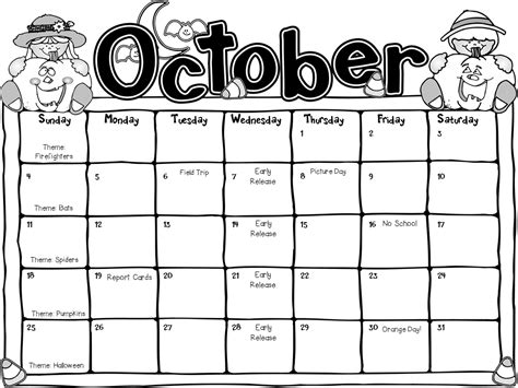 October Planning Teacher By The Beach