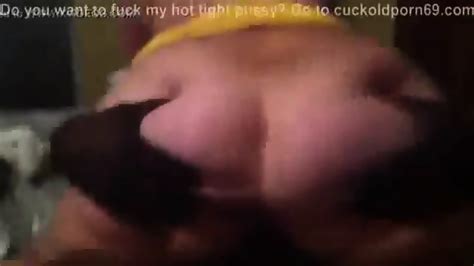 Interracial White Wife Likes Her Creamy Pussy With A BBC