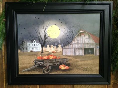 Authentic Billy Jacobs Primitive Autumn Spooky Harvest Moon Pumpkin